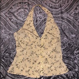 Sheer halter vest top